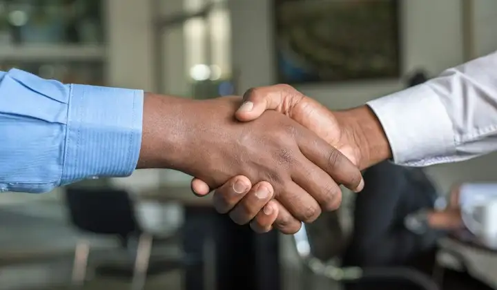 Business handshake
